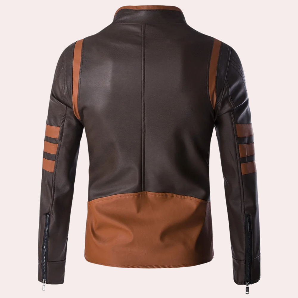 MARCUS - Veste de Motard Classique pour Hommes