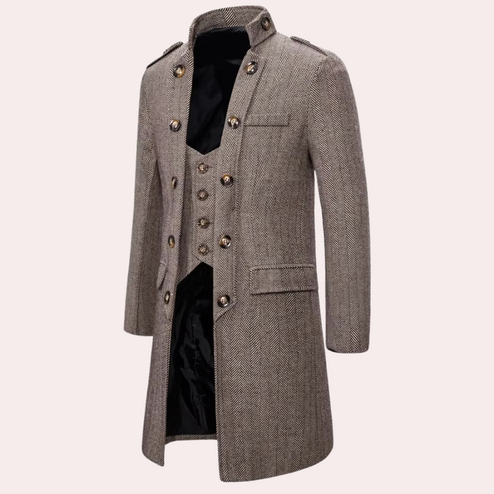 JOHNNY - Manteau Mi-long Élégant Pour Hommes