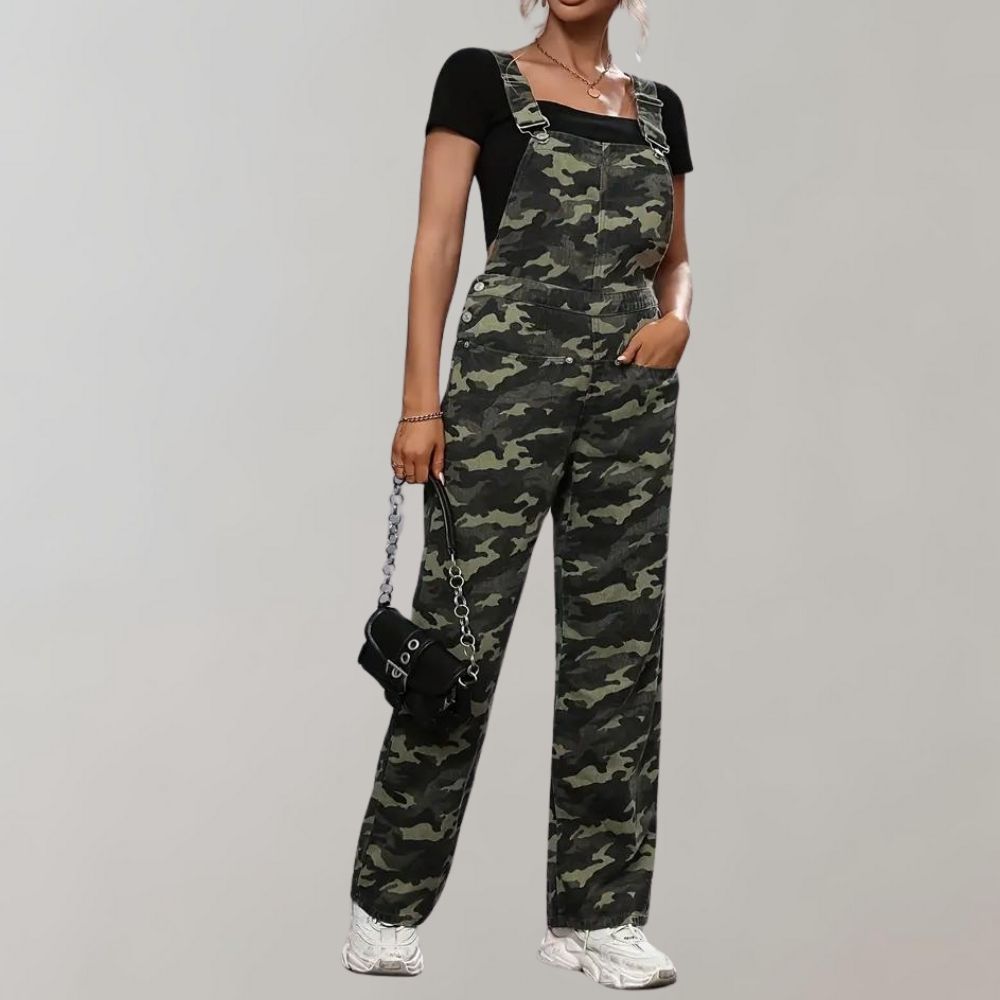 Neea - Combinaison femme camouflage élégante