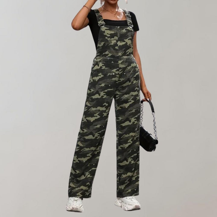 Neea - Combinaison femme camouflage élégante