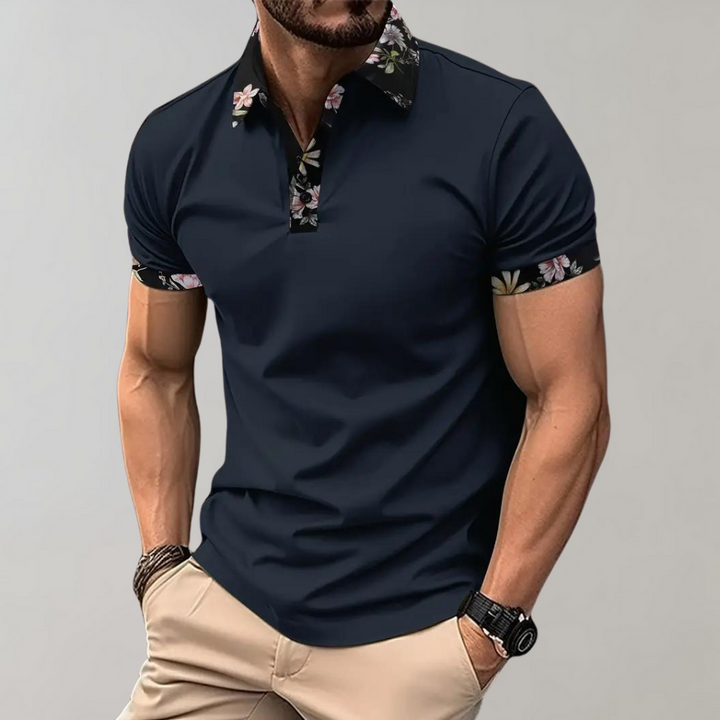 Sander - Polo pour homme à imprimé floral