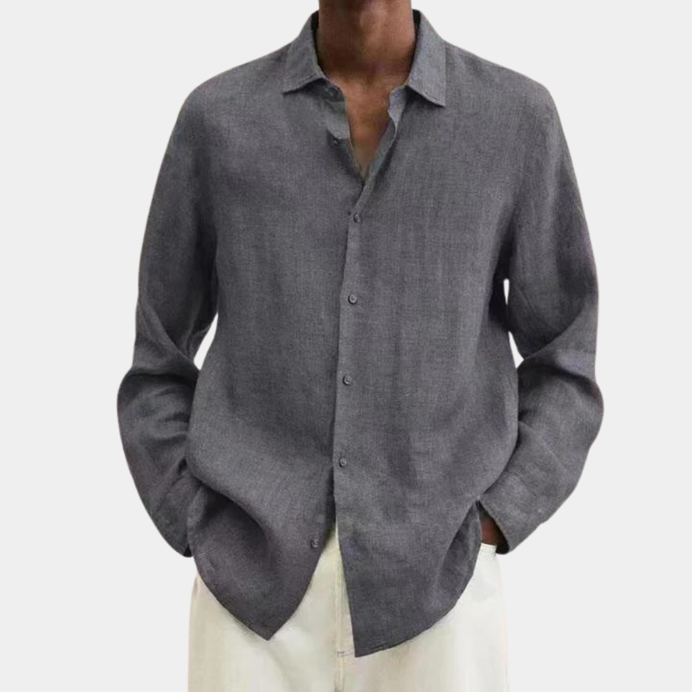 Kettil - Chemise décontractée à manches longues pour hommes