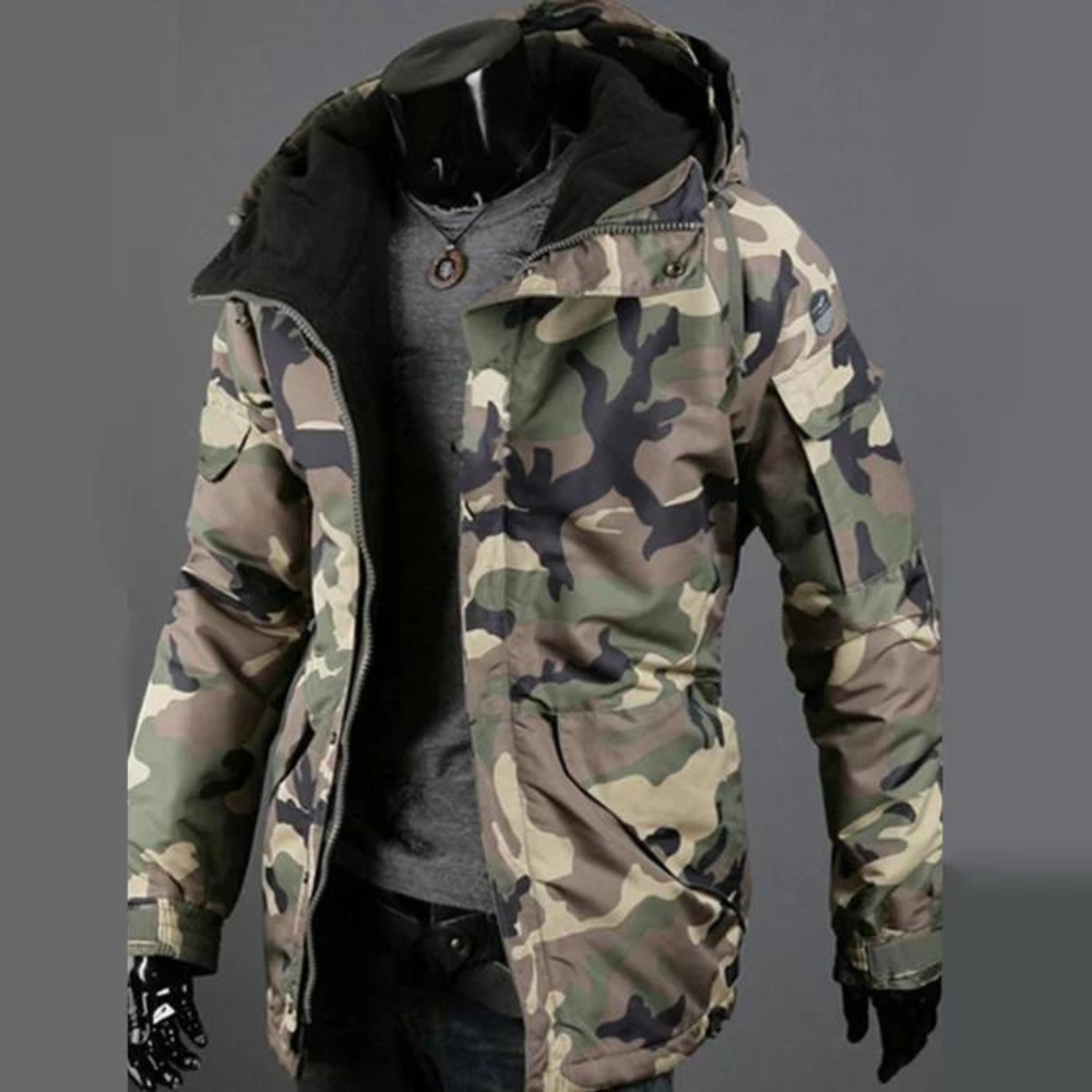 Yordan - Veste à capuche camouflage tendance pour hommes