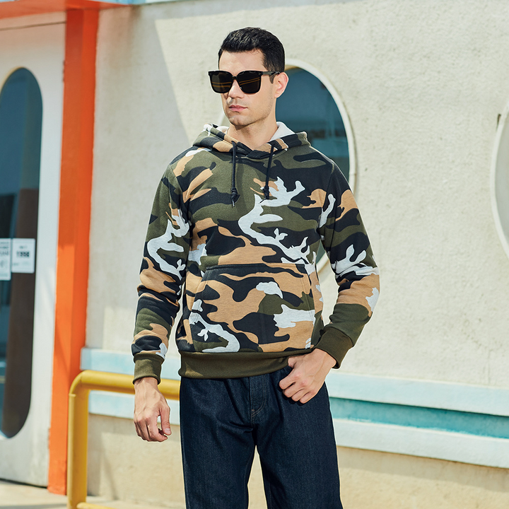 Petri - Sweat à Capuche Camouflage pour Homme