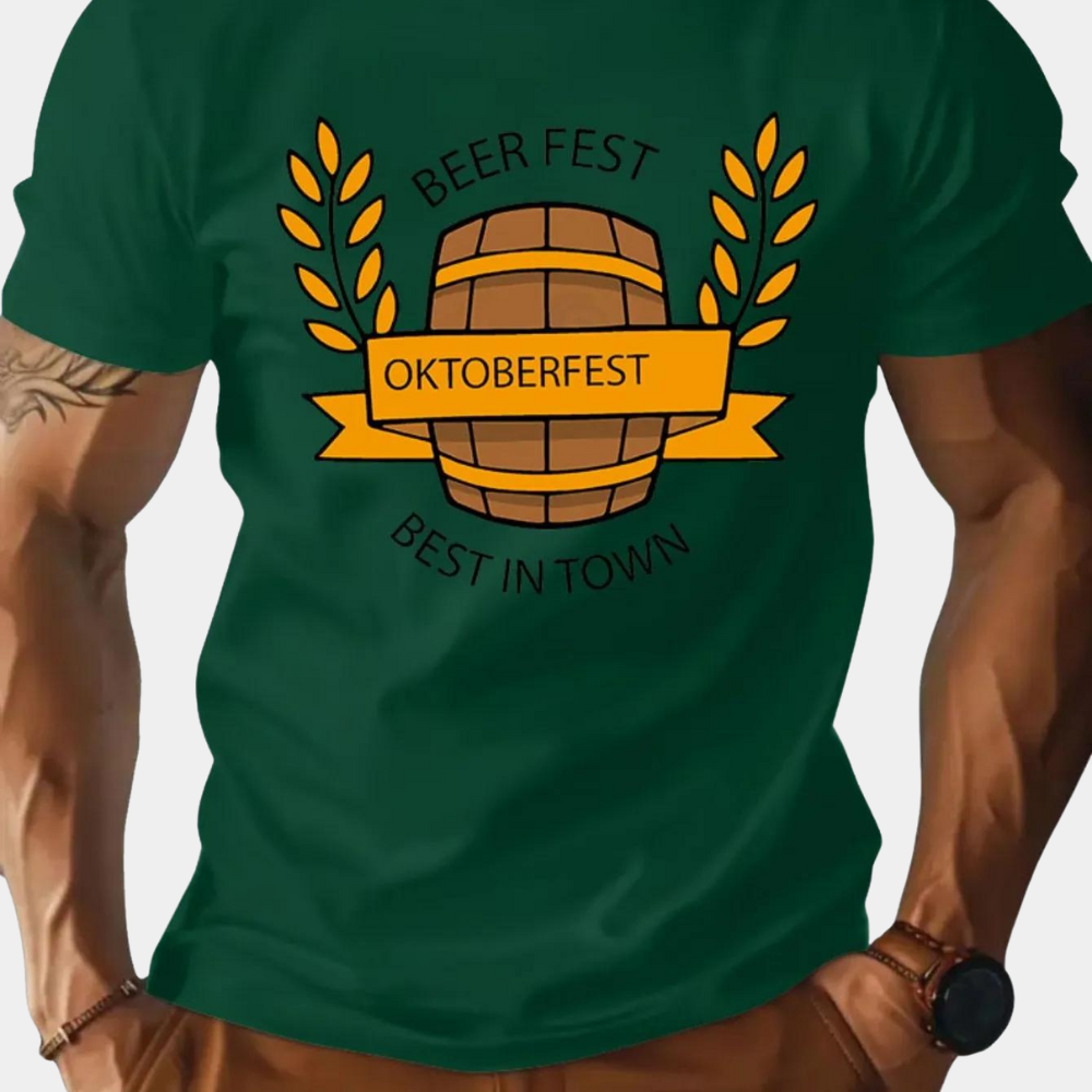 Aleksei - T-shirt Oktoberfest pour Homme Style et Confort Quotidien