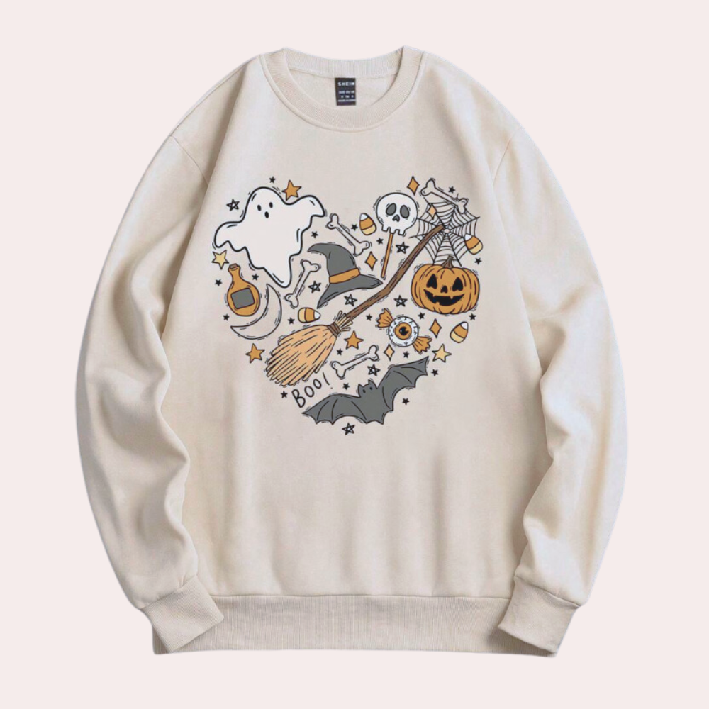 Emese - Sweat-Shirt Halloween Coeur pour Femmes