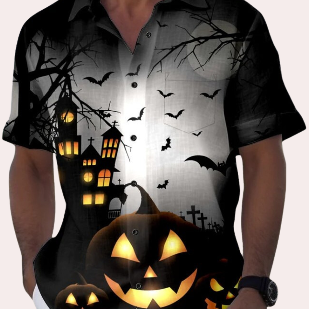 Matyi - Chemise moderne Halloween pour homme