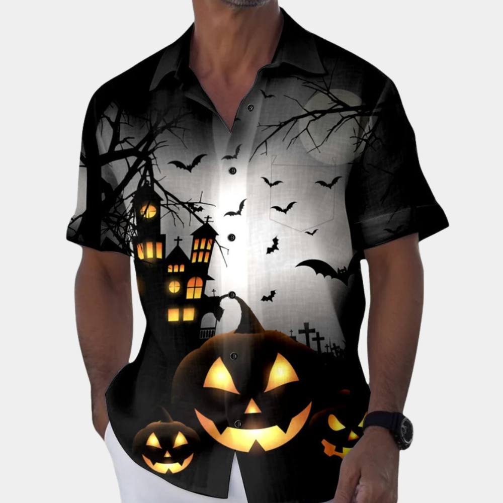 Matyi - Chemise moderne Halloween pour homme