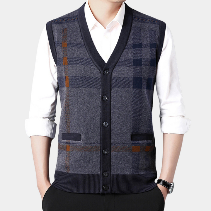 VIDOR - Gilet Tricoté Élégant pour Homme