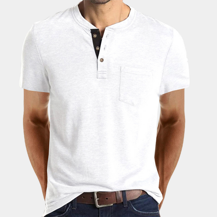 XAVER - T-shirt  Boutonné Pour Homme