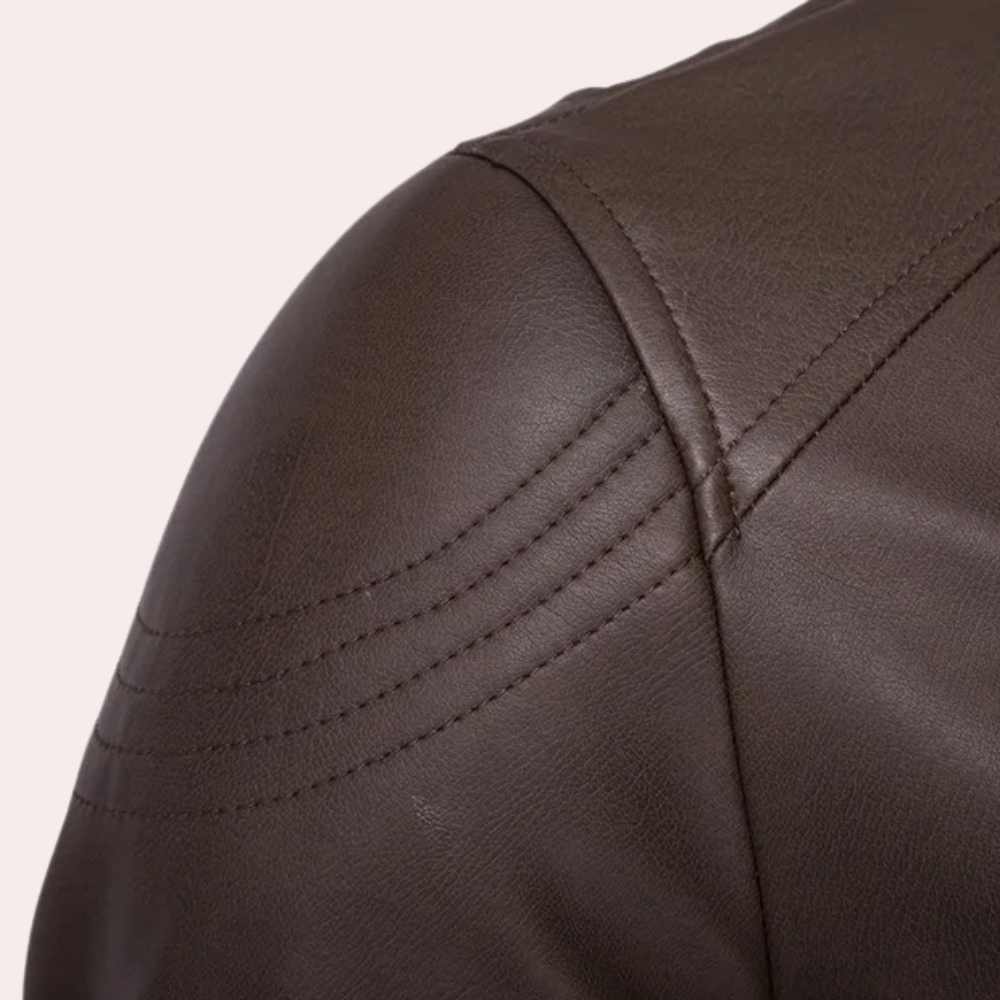 MARCUS - Veste de Motard Classique pour Hommes