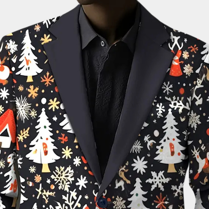 PIRES - Blazer de Noël Élégante pour Hommes