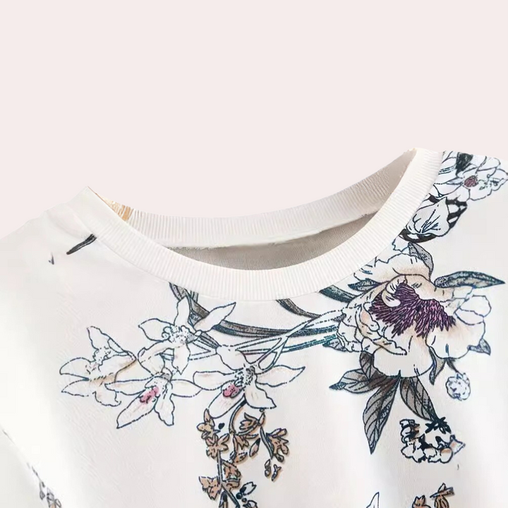 DORIS - Pull Floral Élégant pour Femmes