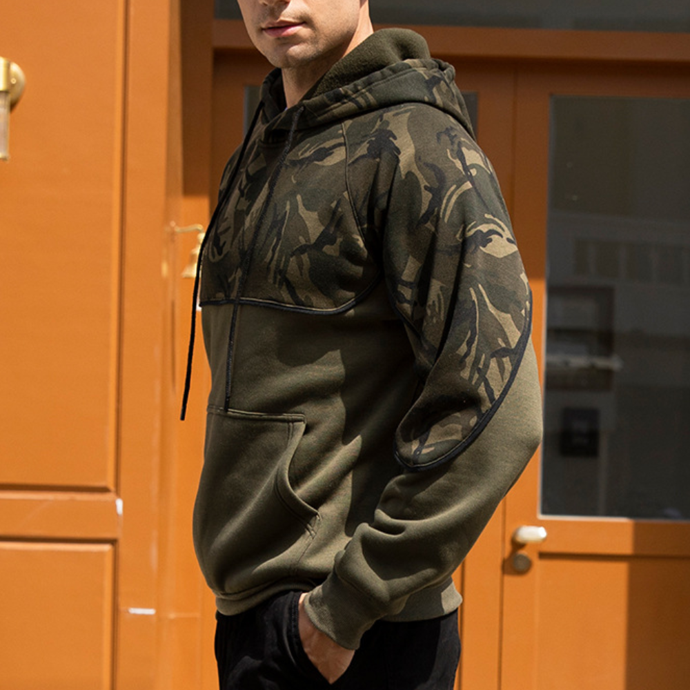 ANTONIS - Sweat à Capuche Camouflage pour Hommes