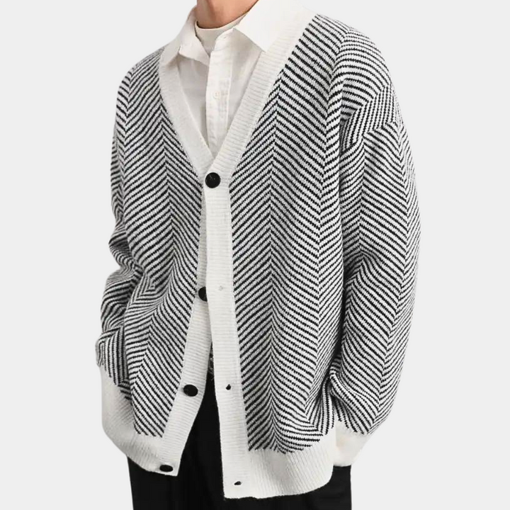 MADISON - Cardigan Tricoté Élégant pour Hommes