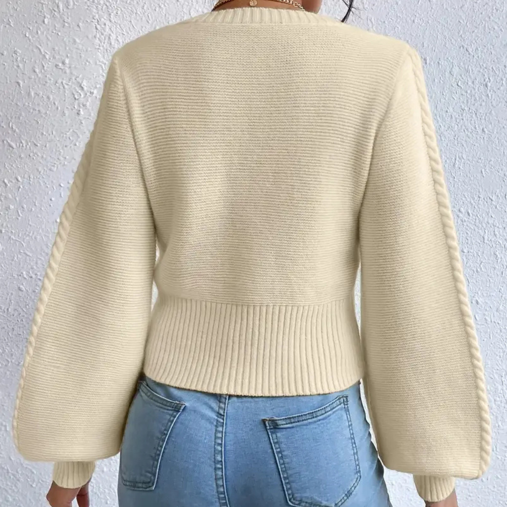 AAYLA - Pull à col carré tendance pour femmes