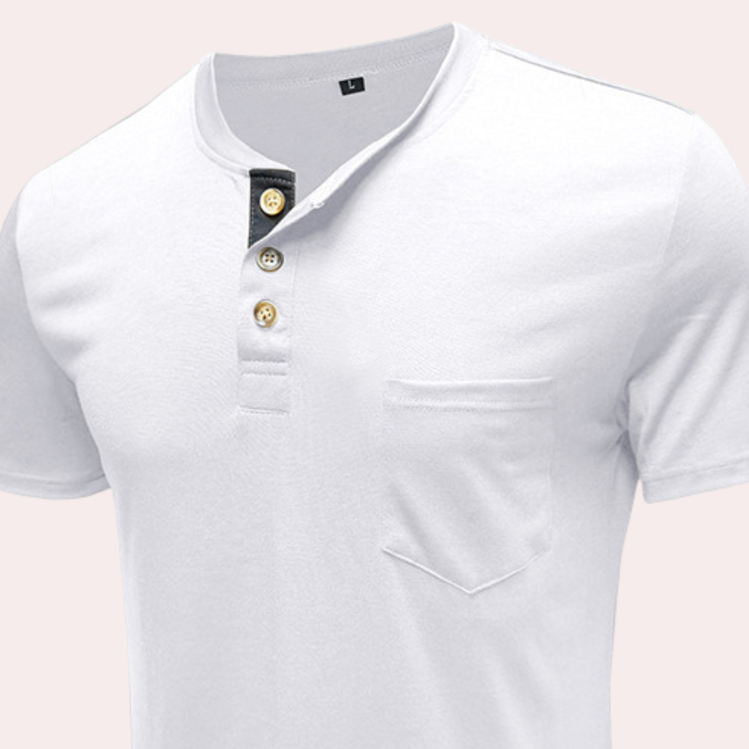 XAVER - T-shirt  Boutonné Pour Homme