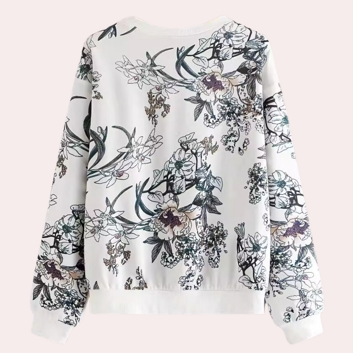 DORIS - Pull Floral Élégant pour Femmes