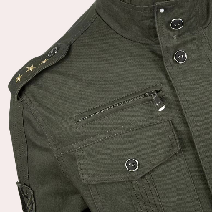 MAXIM - Veste Bomber à Poches Multiples pour Hommes