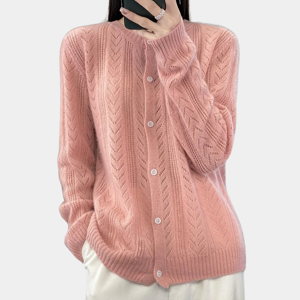 FREESIA - Cardigan Tricoté Chaud pour Femmes