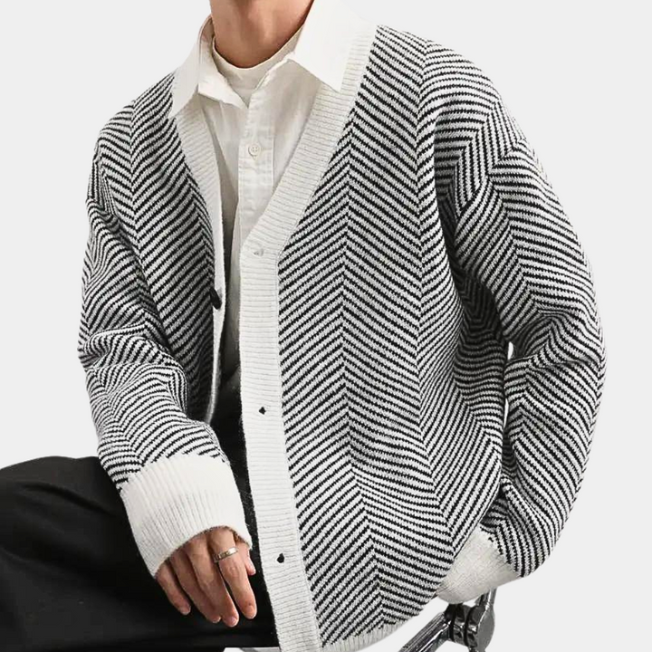 MADISON - Cardigan Tricoté Élégant pour Hommes