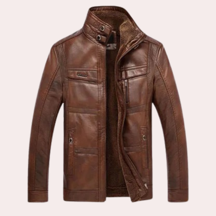 GILBERT - Veste de Motard Classique pour Hommes